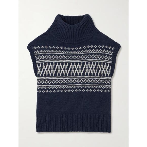 We Norwegians Setesdal Merino Wool And Cashmereblend Turtleneck Vest - XS/S - Picture 1 of 7